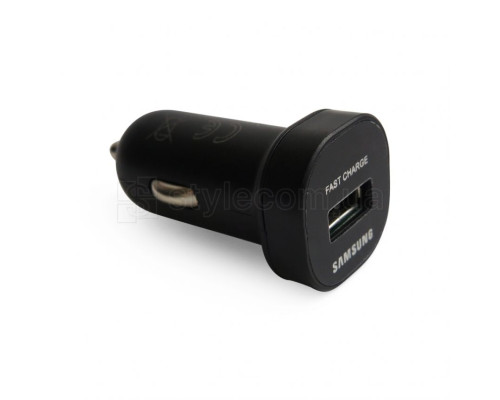 Автомобільний зарядний пристрій (адаптер) 2в1 1USB Fast Charge / 2A + Type-C black