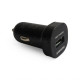 Автомобільний зарядний пристрій (адаптер) 2в1 1USB Fast Charge / 2A + Type-C black