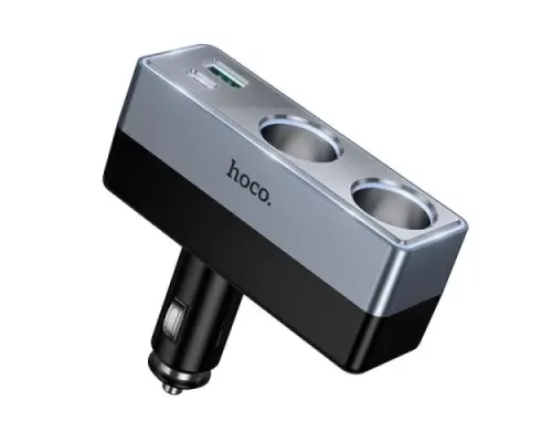 АЗП HOCO Z65B Smart dual cigarette lighter(PD48W/1A1C) car charger Black mag-6942007673181153956