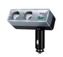 АЗП HOCO Z65B Smart dual cigarette lighter(PD48W/1A1C) car charger Black mag-6942007673181153956