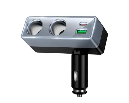 АЗП HOCO Z65B Smart dual cigarette lighter(PD48W/1A1C) car charger Black mag-6942007673181153956
