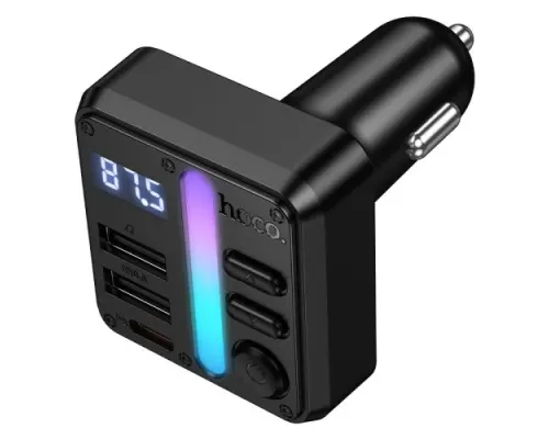 АЗП/ФМ Модулятор HOCO E89 Libre 45W(1A1C) car BT FM transmitter Black mag-6942007673808153875