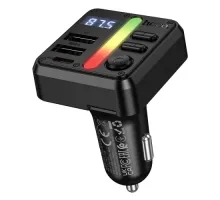 АЗП/ФМ Модулятор HOCO E89 Libre 45W(1A1C) car BT FM transmitter Black mag-6942007673808153875