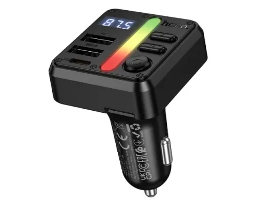АЗП/ФМ Модулятор HOCO E89 Libre 45W(1A1C) car BT FM transmitter Black mag-6942007673808153875