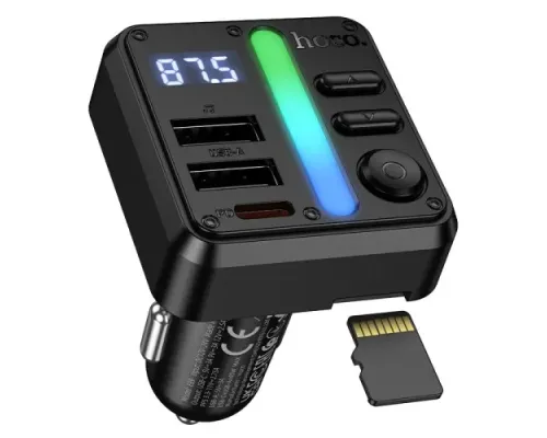 АЗП/ФМ Модулятор HOCO E89 Libre 45W(1A1C) car BT FM transmitter Black mag-6942007673808153875