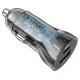 АЗП HOCO Z56 Friend PD35W+QC3.0 cigarette lighter car charger metal gray mag-6942007633031144037