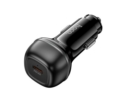 АЗП HOCO Z58 Rank single port PD30W car charger Black mag-6942007641425138252