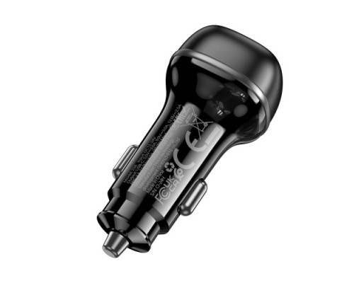 АЗП HOCO Z58 Rank single port PD30W car charger Black mag-6942007641425138252