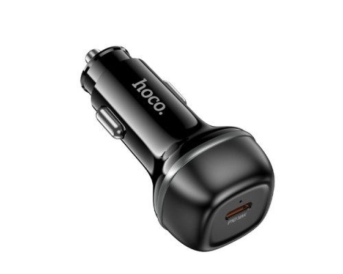 АЗП HOCO Z58 Rank single port PD30W car charger Black mag-6942007641425138252