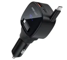 АЗП ACEFAST B17 95W car charger with telescopic cable Back mag-6974316285946153363