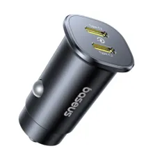 АЗП Baseus GoTrip DP1 Car Charger C+C 30W Black C00072300123-01 mag-6932172687243145745