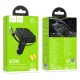 АЗП HOCO NZ18 Guardian PD65W(2C1A) car charger with retractable cable black mag-6942007658546145621