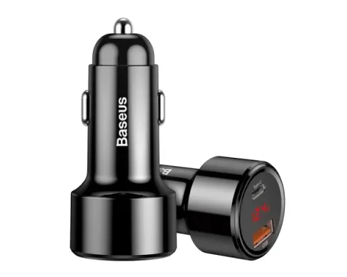 АЗП Baseus Magic Series PPS PDout/USB 45W/QC/PD/LCD Black CCMLC20C-01 mag-6953156293182145786