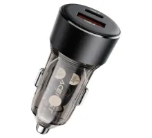 АЗП ACEFAST B12 60W (USB-A+USB-C) dual-port car charger Black mag-6974316282914153272