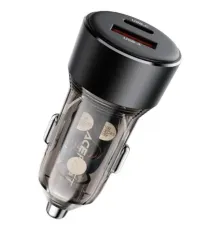 АЗП ACEFAST B12 60W (USB-A+USB-C) dual-port car charger Black mag-6974316282914153272