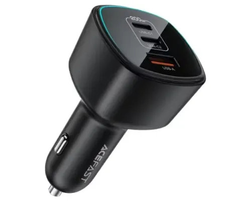 АЗП ACEFAST B18 200W (2USB-C+USB-A) fast car charger Black mag-6974316285953153364