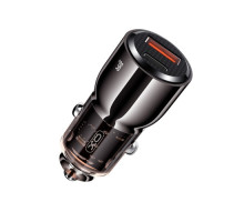 АЗП XO CC58 car charging USB-A/Type-C 95W Чорний mag-6920680850112140369