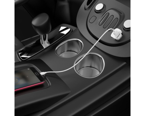 АЗП BOROFONE BZ12A Lasting QC3.0 + Cable Micro 1USB/3A білий (Акція 4+1) mag-69314747086945411