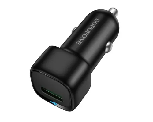 АЗП BOROFONE BZ34 Cloud single port QC3.0 чорний mag-6941991122255152231