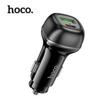 АЗП HOCO Z58A Rank 48W dual port PD30W+QC3.0 car charger Black mag-6942007641456143494