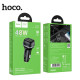 АЗП HOCO Z58A Rank 48W dual port PD30W+QC3.0 car charger Black mag-6942007641456143494