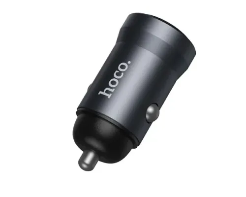 АЗП HOCO Z62A Energy single port PD30W car charger metal gray mag-6942007662499145059