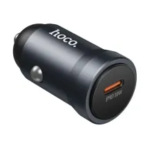 АЗП HOCO Z62A Energy single port PD30W car charger metal gray mag-6942007662499145059