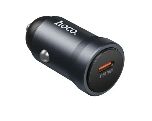 АЗП HOCO Z62A Energy single port PD30W car charger metal gray mag-6942007662499145059