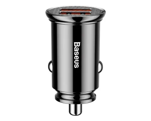 АЗП Baseus Circular Plastic PPS Dual QC3.0 2USB/5A/30W/QC3.0 Black CCALL-YD01 mag-6953156286511147510