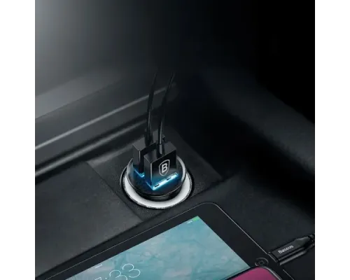 АЗП Baseus Circular Plastic PPS Dual QC3.0 2USB/5A/30W/QC3.0 Black CCALL-YD01 mag-6953156286511147510