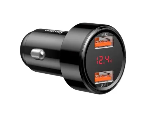 АЗП Baseus Magic Series PPS 2USB 45W/QC/PD/LCD Black CCMLC20A-01 mag-6953156293212145787