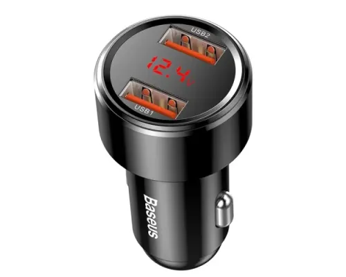 АЗП Baseus Magic Series PPS 2USB 45W/QC/PD/LCD Black CCMLC20A-01 mag-6953156293212145787