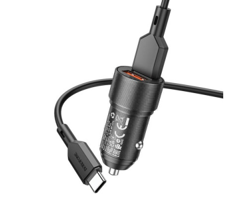 АЗП BOROFONE BZ19 Wisdom 2USB/2.4A + Cable Type-C чорний mag-697444338739112790