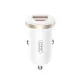 АЗП XO CC56 mini car charger USB-A/TYPE-C single port 30W/simultaneous 5V3A Білий mag-6920680848225152927