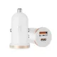 АЗП XO CC56 mini car charger USB-A/TYPE-C single port 30W/simultaneous 5V3A Білий mag-6920680848225152927