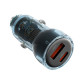 АЗП XO CC60 Smart Transparent Car Charger A30W+C30W/Simultaneous 60W Синій mag-6920680854097140380
