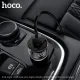 АЗП HOCO Z42 Light road digital display PD20W+QC3.0 USB-A/USB-C/3A Metal gray mag-6931474742551152820