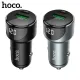 АЗП HOCO Z42 Light road digital display PD20W+QC3.0 USB-A/USB-C/3A Metal gray mag-6931474742551152820