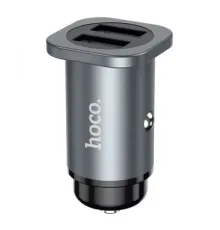 АЗП HOCO NZ4 Wise road 2USB/24W Metal Grey mag-6931474748515146840