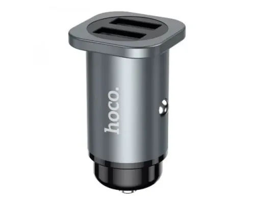 АЗП HOCO NZ4 Wise road 2USB/24W Metal Grey mag-6931474748515146840