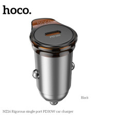 АЗП HOCO NZ16 Rigorous single port PD30W Metal Grey mag-6942007644716143495