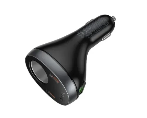 АЗП HOCO Z61A Correct PD60W(2C1A) cigarette lighter car charger black mag-6942007658539146747