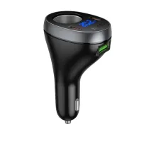 АЗП HOCO Z61A Correct PD60W(2C1A) cigarette lighter car charger black mag-6942007658539146747