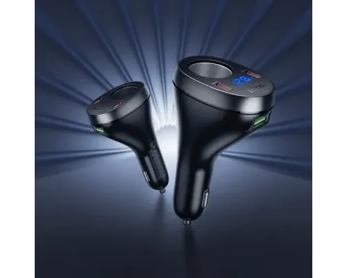 АЗП HOCO Z61A Correct PD60W(2C1A) cigarette lighter car charger black mag-6942007658539146747