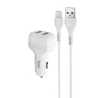 АЗП HOCO Z36 Leader 2USB/2,4A + Cable Micro Black 4+1 mag-69314747277569403