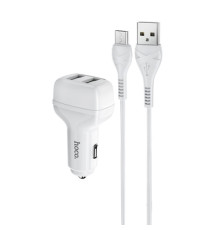 АЗП HOCO Z36 Leader 2USB/2,4A + Cable Micro Black 4+1 mag-69314747277569403