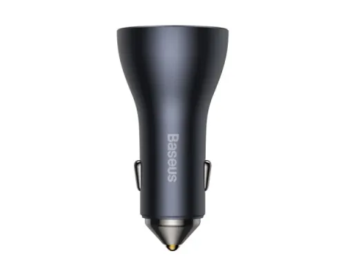 АЗП Baseus Golden Contactor Pro Triple Fast Charger Car Charger 65W U+C+C Dark Gray CGJP010013 mag-6932172610289144169