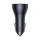 АЗП Baseus Golden Contactor Pro Triple Fast Charger Car Charger 65W U+C+C Dark Gray CGJP010013 mag-6932172610289144169
