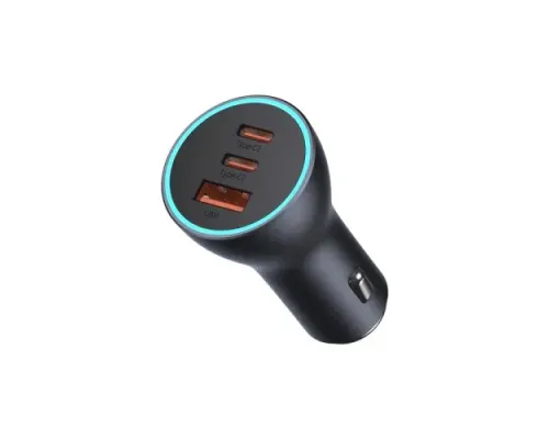 АЗП Baseus Golden Contactor Pro Triple Fast Charger Car Charger 65W U+C+C Dark Gray CGJP010013 mag-6932172610289144169