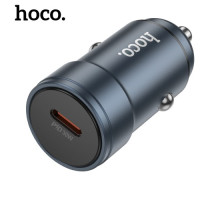 АЗП HOCO Z57 Glorious single-port PD30W car charger Metal gray mag-6942007633048142606